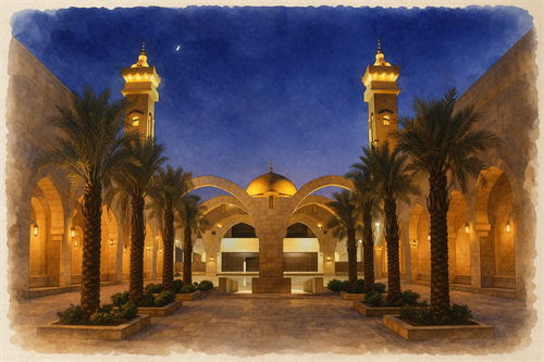 شعار أوقاف جامع الزهراء